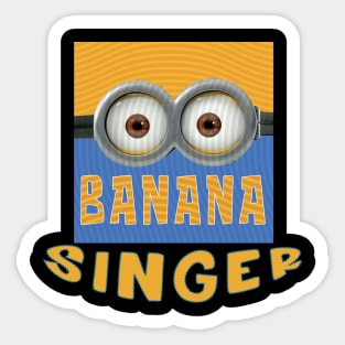 MINIONS USA SINGER Sticker